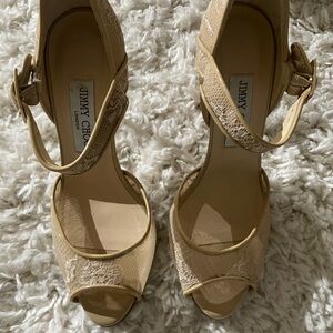 Jimmy Choo Beige Women's Sandals